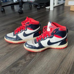 Vintage Big Nike High Le (344572-103) Red, Blue and White